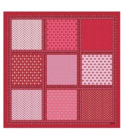 Carré En Twill De Soie ITALIENNE Rose Rouge 90 X 90 Cm 5 Carré En Twill De Soie ITALIENNE Rose Rouge 90 X 90 Cm -Mode Vêtements Magasin 90x90 italeinne rouge