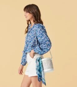 Blouse ADELAIDE Boutis Bleu