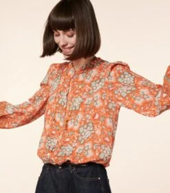 Blouse ADELAÏDE Natacha Orange