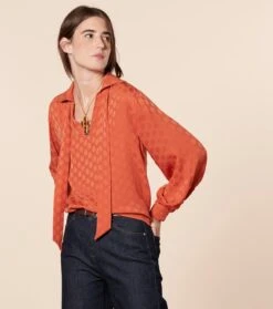 Blouse AIDA Fleur D'Arles Mandarine