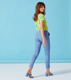Blouse JACKIE Bouquet De Roses Bouton D'or Aqua 7 Blouse JACKIE Bouquet De Roses Bouton D'or Aqua -Mode Vêtements Magasin blouse jackie bouquet.3