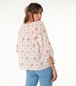 Blouse LILIANA Le Destet Blanc Anis -Mode Vêtements Magasin blouse liliana.2