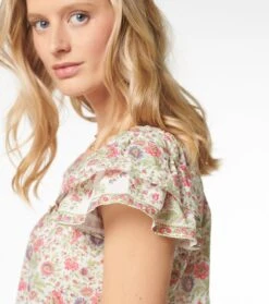 Blouse LUISA Petit Cassis Amande Rose