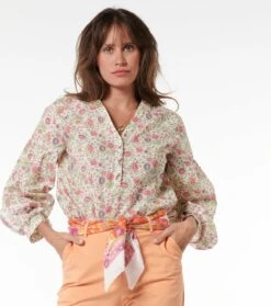 Blouse MAZARINE Petit Cassis Amande Rose -Mode Vêtements Magasin blouse mazarine petit cassis.4