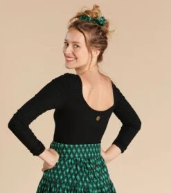 Ceinture Large BELEN Palmette Vert