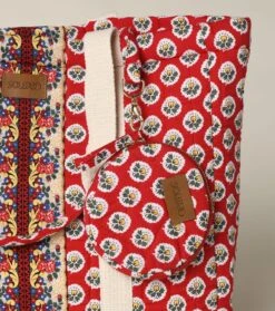 Cabas CARLA Fleurs D'Arles Coquelicot