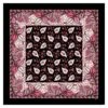 Foulard Coton MILLE CINQ Noir 90 X 90 Cm