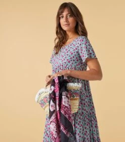 Foulard Coton MILLE CINQ Noir 90 X 90 Cm -Mode Vêtements Magasin carr mille cinq noir 90x90.1