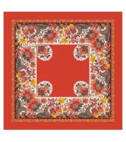 Carré Soie TANTE ALICE Orange