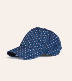 Casquette YSE Mini Mouche Indigo En Velours Milleraie