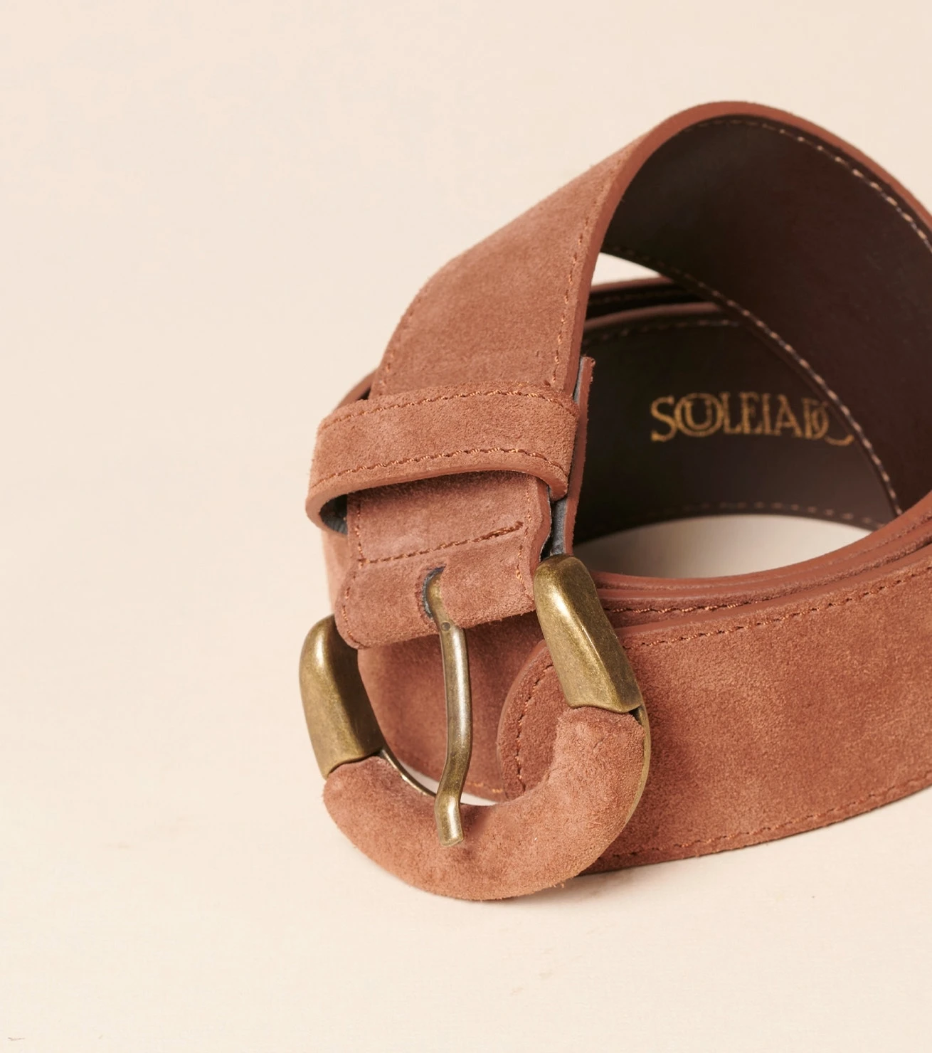 Ceinture ANITA Camel Foncé 2 Ceinture ANITA Camel Foncé – Image 2