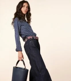 Ceinture Femme BEATRIZ Héron Marine Fuchsia -Mode Vêtements Magasin ceinture beatriz heron.3