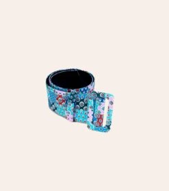 Ceinture Large BELEN Liberto Bleu Et Lavande