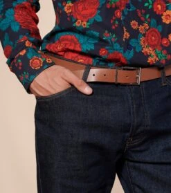 Ceinture Homme Réversible Camel Noir -Mode Vêtements Magasin ceinture homme reversible.3