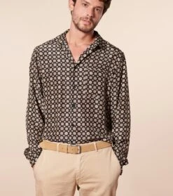 Ceinture Homme Beige -Mode Vêtements Magasin ceinture homme reversible.5