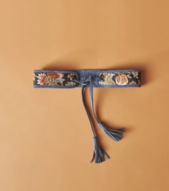 Ceinture Naîs Bleu Avec Broderie