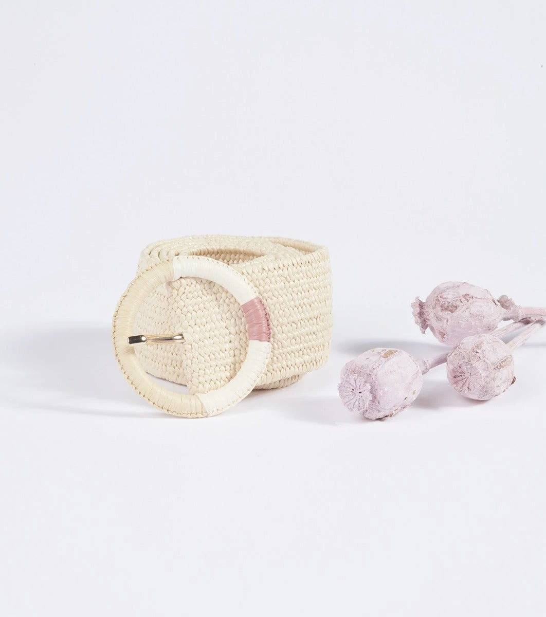Ceinture Femme ESMÉ Raphia Naturel 1 Ceinture Femme ESMÉ Raphia Naturel