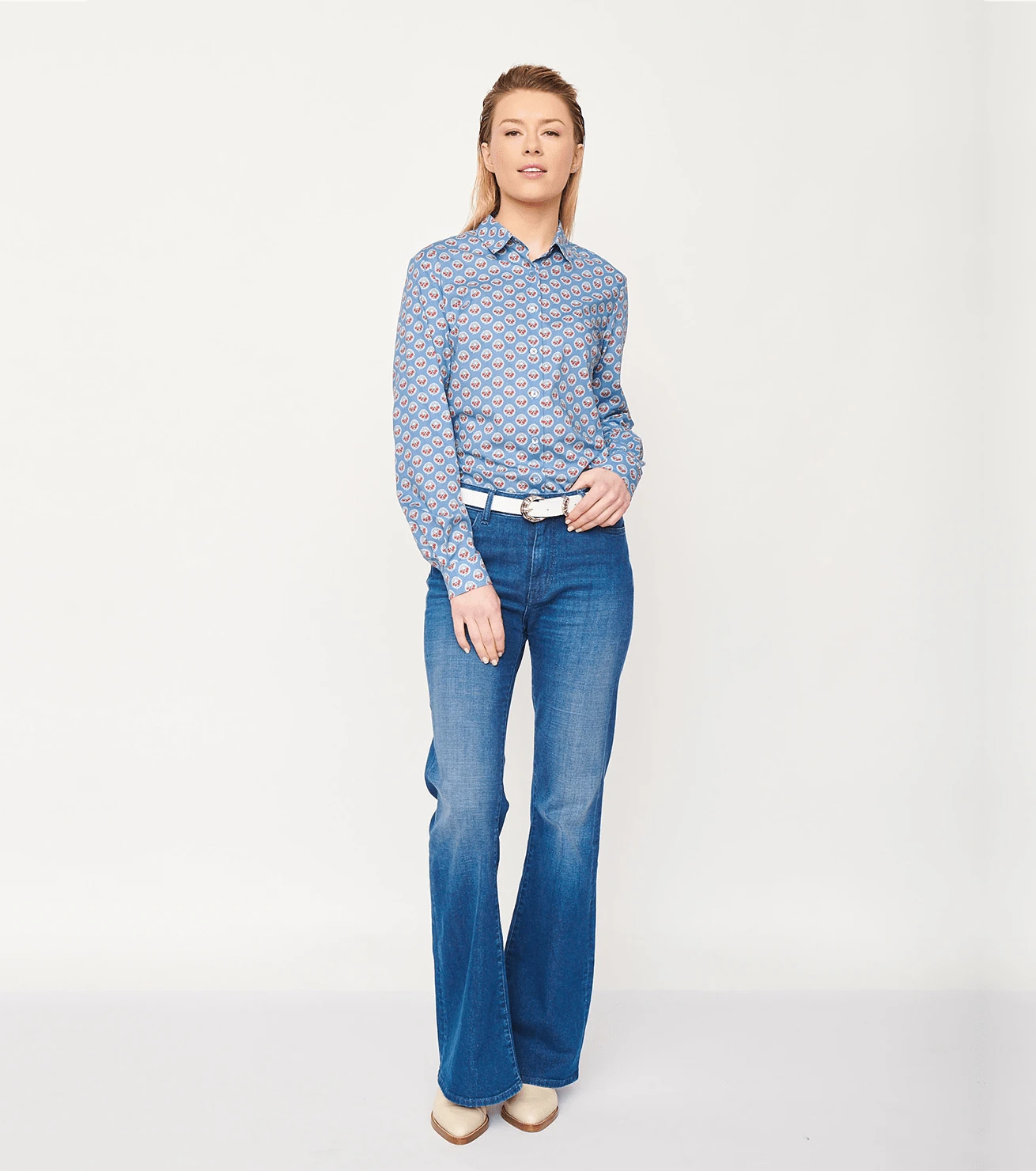 Ceinture En Cuir BARNABE Blanc 3 Ceinture En Cuir BARNABE Blanc – Image 3