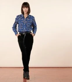 Chemise DIEGA Azulejos Bleu Blanc