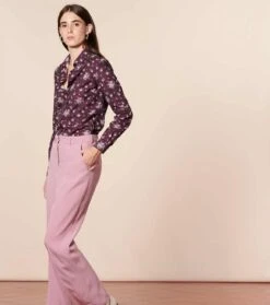 Chemise ELINA Baux De Provence Violet