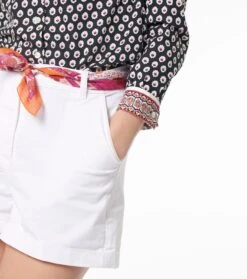 Chemise ELINA Fleur De Maussane Noire & Fuchsia 8 Chemise ELINA Fleur De Maussane Noire & Fuchsia -Mode Vêtements Magasin cf elina fleur de maussane2