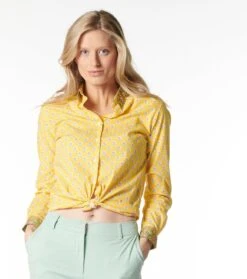 Chemise ELINA Fleur Des Champs Soleil Corail 8 Chemise ELINA Fleur Des Champs Soleil Corail -Mode Vêtements Magasin cf elina fleur des champs.1