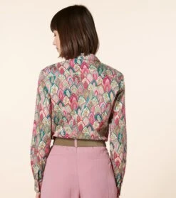 Chemise ELINA Plume émeraude Rose 8 Chemise ELINA Plume émeraude Rose -Mode Vêtements Magasin cf elina plume.1