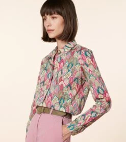 Chemise ELINA Plume émeraude Rose 9 Chemise ELINA Plume émeraude Rose -Mode Vêtements Magasin cf elina plume.5