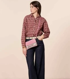 Chemise LENA Paisley Naïf Bordeaux