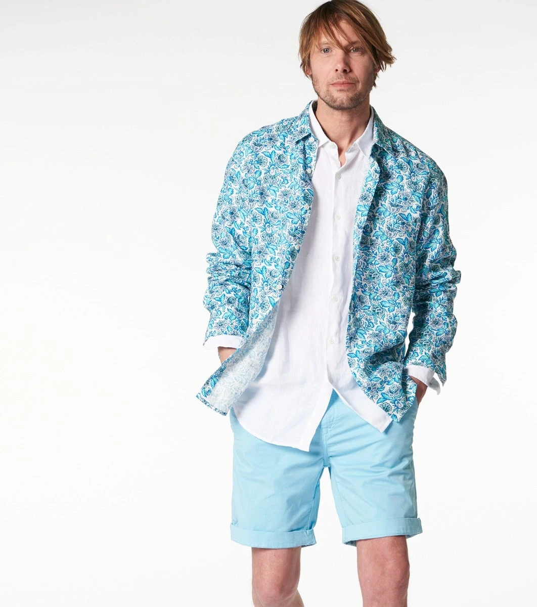 Chemise REGULAR Boutis Blanc Parme 2 Chemise REGULAR Boutis Blanc Parme – Image 2