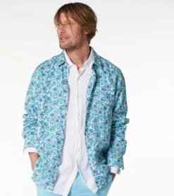 Chemise REGULAR Boutis Blanc Parme 9 Chemise REGULAR Boutis Blanc Parme -Mode Vêtements Magasin ch boutis.2 2 1