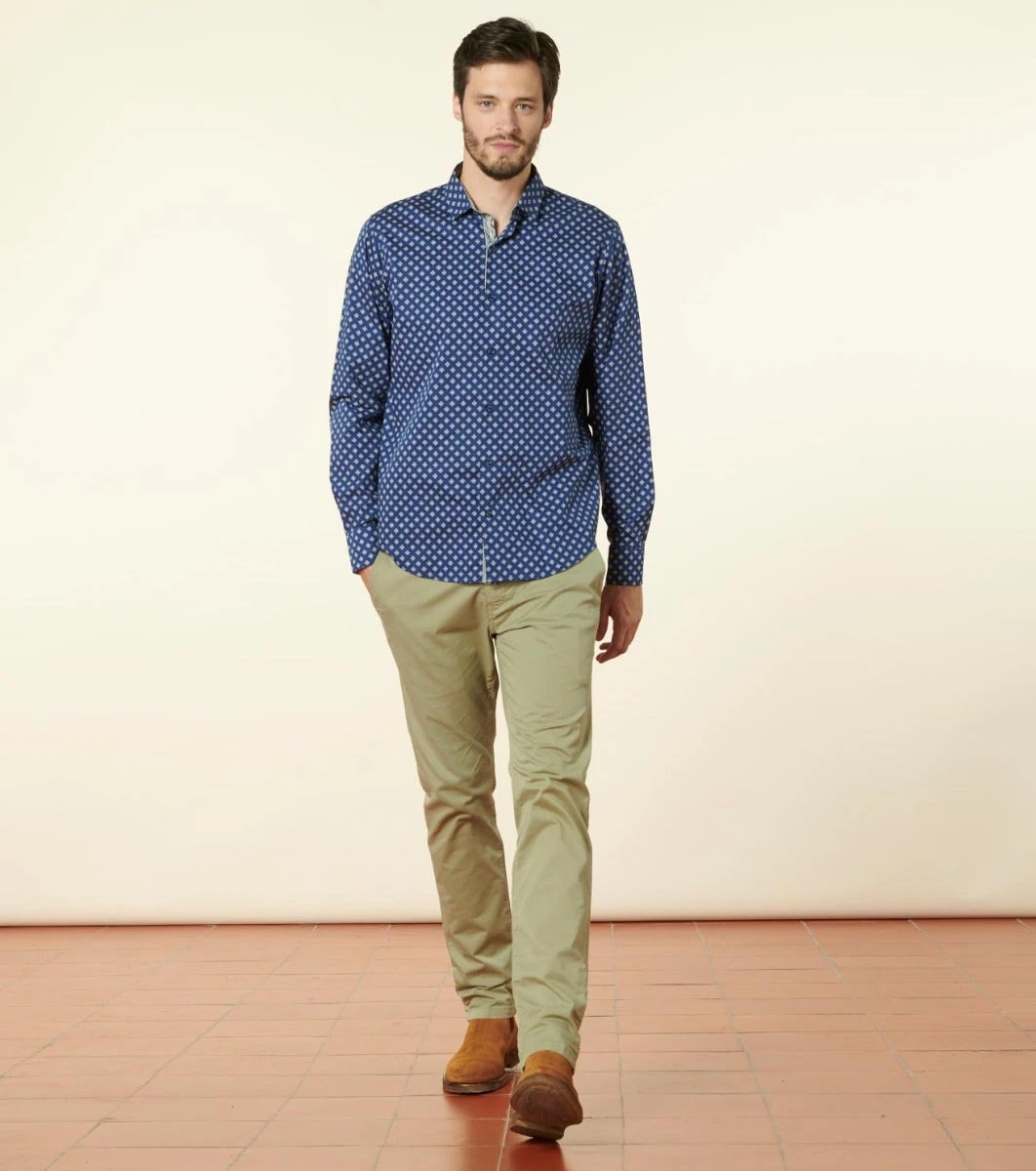 Chemise SLIM Calisson Bleu 2 Chemise SLIM Calisson Bleu – Image 2