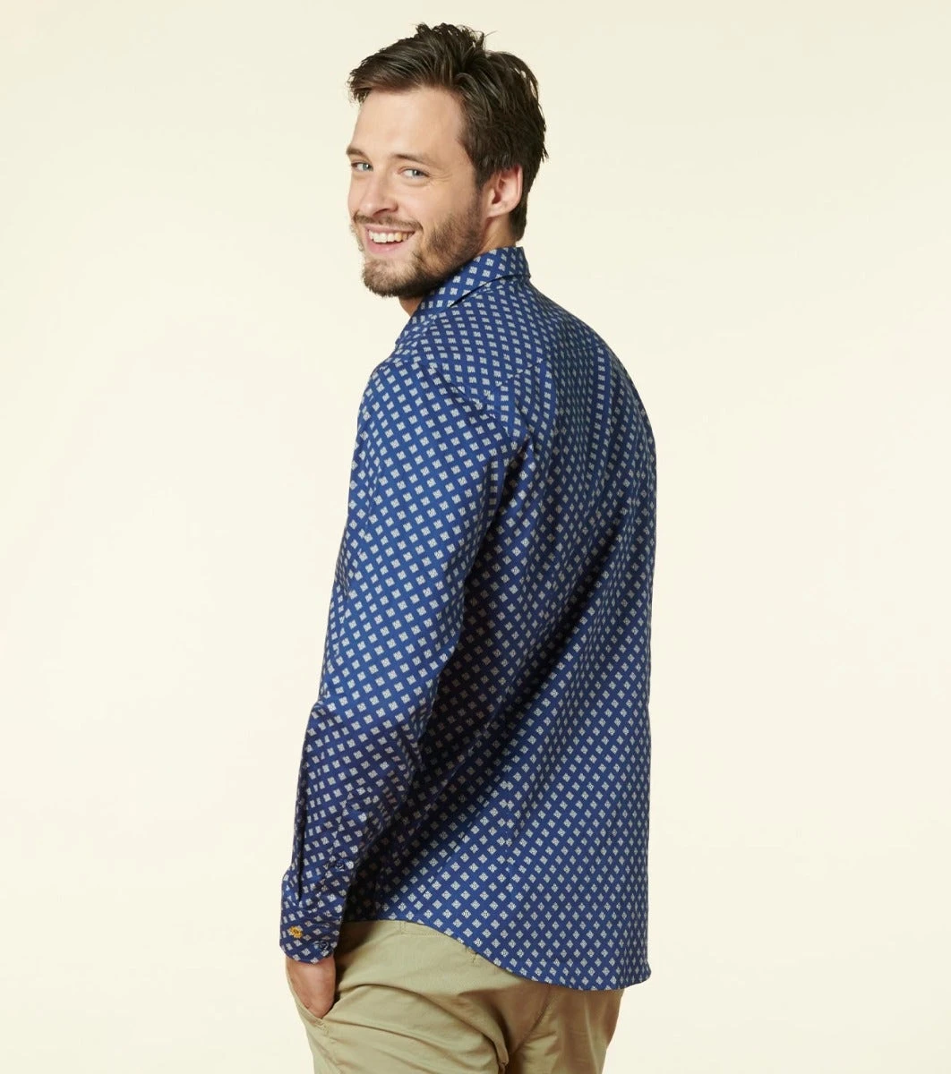 Chemise SLIM Calisson Bleu 4 Chemise SLIM Calisson Bleu – Image 4