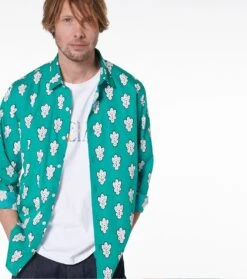 Chemise REGULAR Grosse Mouche émeraude -Mode Vêtements Magasin ch grosse mmouche emeraude