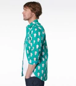 Chemise REGULAR Grosse Mouche émeraude