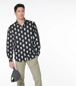 Chemise REGULAR Grosse Mouche Noir