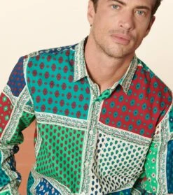 Chemise REGULAR L'Italienne Vert