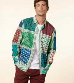 Chemise REGULAR L'Italienne Vert -Mode Vêtements Magasin ch italienne vert.3