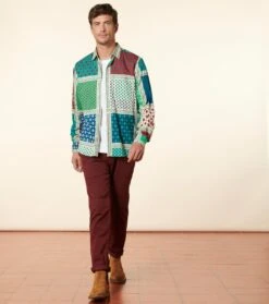 Chemise REGULAR L'Italienne Vert -Mode Vêtements Magasin ch italienne vert.4