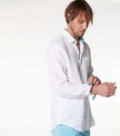 Chemise REGULAR Blanc Optique -Mode Vêtements Magasin ch lin blanc.1 1