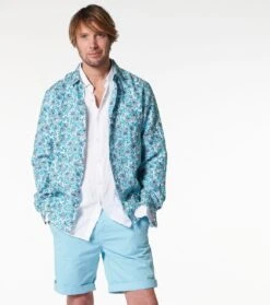 Chemise REGULAR Boutis Blanc Parme