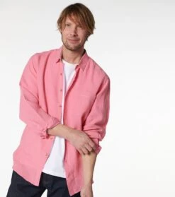 Chemise REGULAR Rose -Mode Vêtements Magasin ch lin rose.1