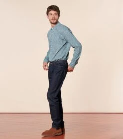 Chemise SLIM Marguerite émeraude