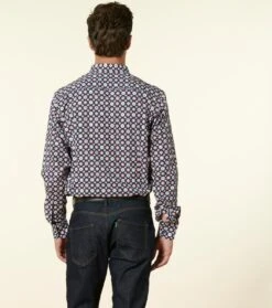 Chemise MILO Maillane Marine Rouge 10 Chemise MILO Maillane Marine Rouge -Mode Vêtements Magasin ch milo maillane marine.3