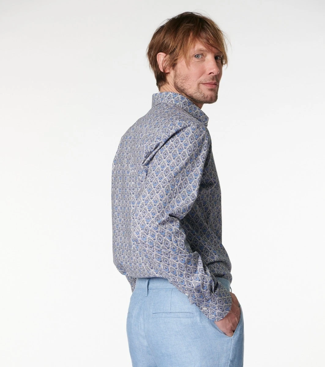 Chemise MILO Tania Gris Bleu 2 Chemise MILO Tania Gris Bleu – Image 2