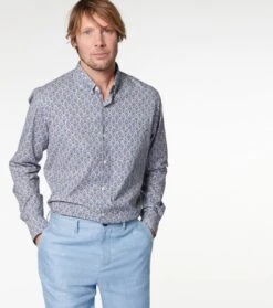 Chemise MILO Tania Gris Bleu 7 Chemise MILO Tania Gris Bleu -Mode Vêtements Magasin ch milo tania.3