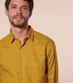 Chemise REGULAR Mini Mouche Moutarde -Mode Vêtements Magasin ch mini mouche moutarde.1