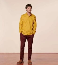 Chemise REGULAR Mini Mouche Moutarde