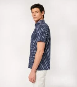 Chemise PAGNOL Mouche Marine -Mode Vêtements Magasin ch pagnol mouche marine.3