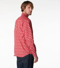 Chemise REGULAR Patch Mouche Scarabée Rouge -Mode Vêtements Magasin ch patch scarabee